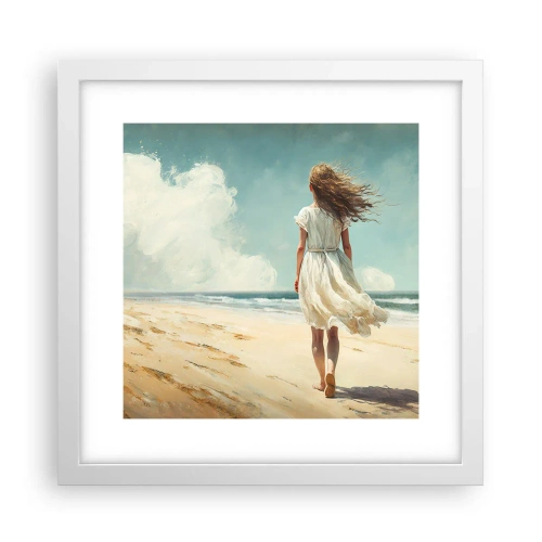 Poster in cornice bianca - Dove sole e vento si incontrano - 30x30 cm