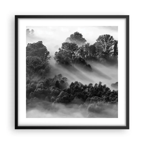 Poster in cornice nera - Risveglio dal sonno - 50x50 cm