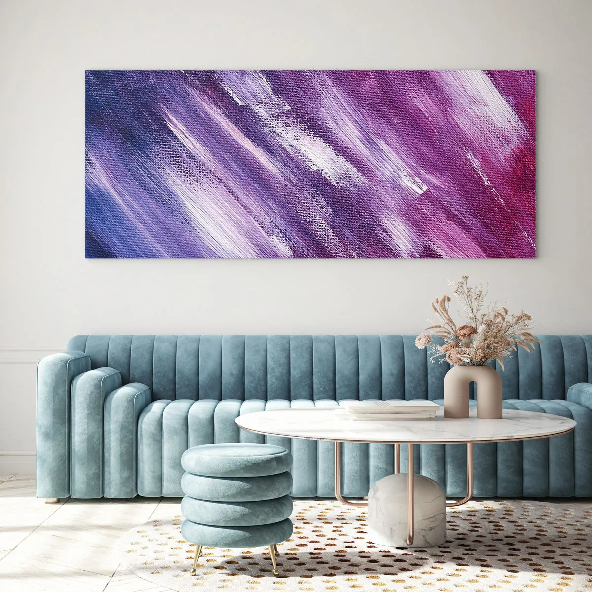 Quadro su vetro - Quando soffia il vento solare - 100x40 cm