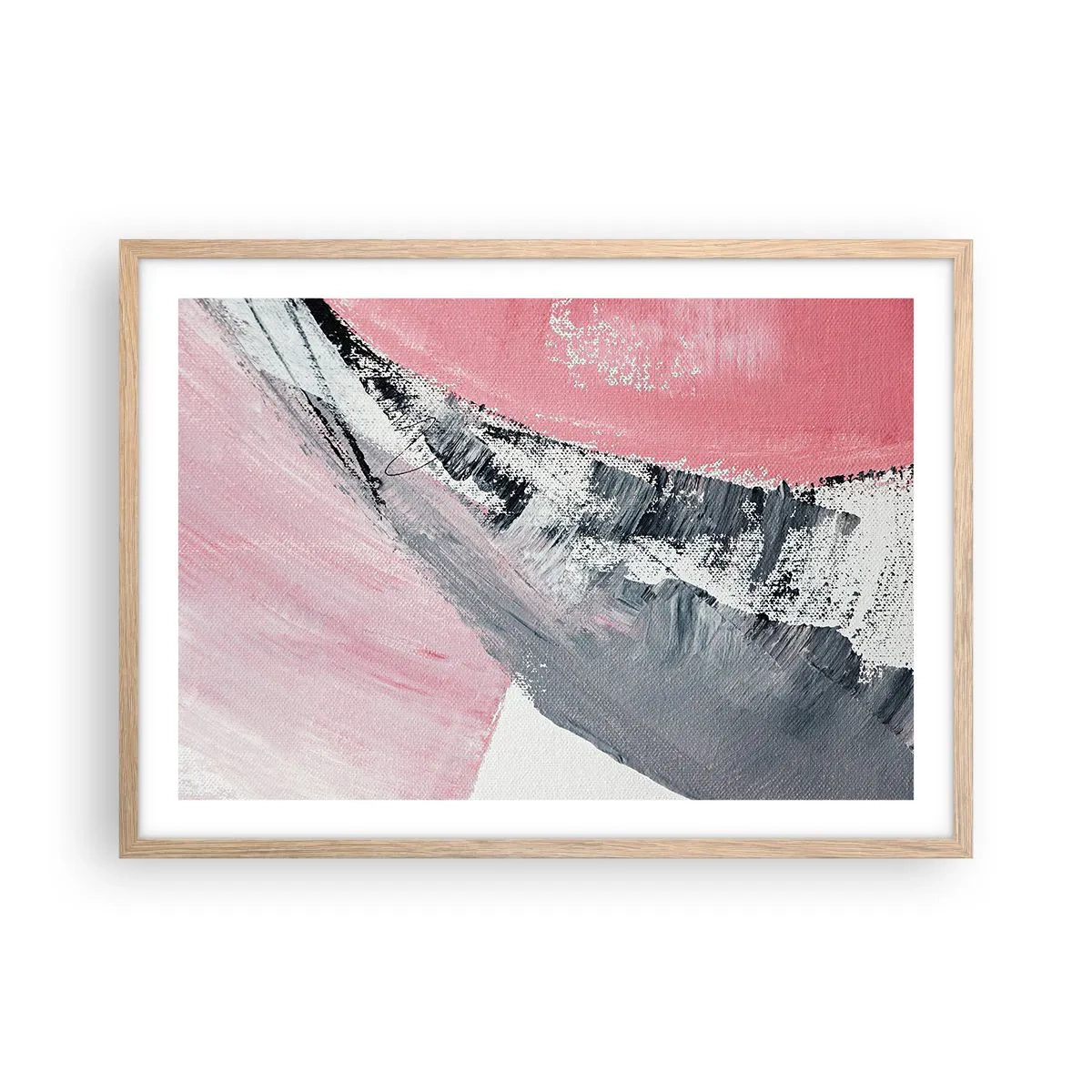 Poster in cornice rovere chiaro - Composizione abbinata - 70x50 cm