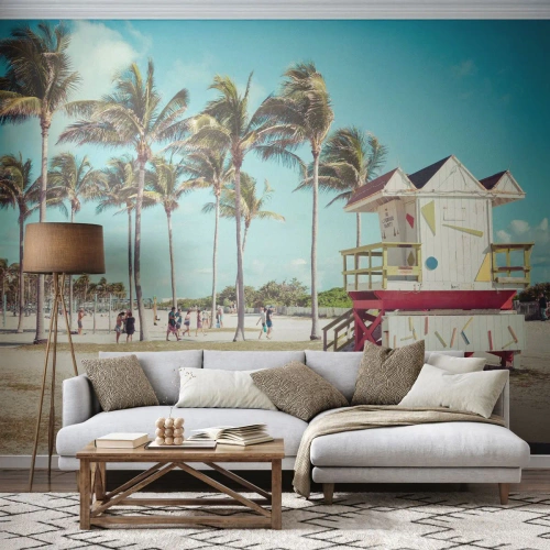 Fotomurali Premium Sand - Ti aspetta una bella giornata - Paesaggio, Spiaggia, Florida - 150x105 cm