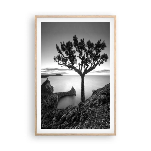 Poster in cornice rovere chiaro - Pace fino all'orizzonte - 61x91 cm