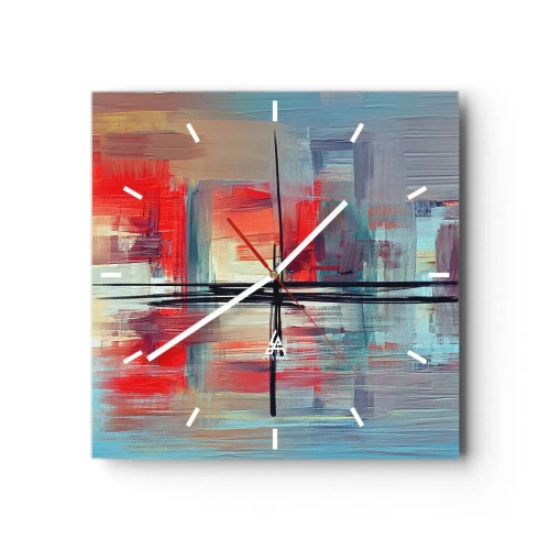 Orologio da parete - Orologio in Vetro - Paesaggio in una dimensione sconosciuta - 40x40 cm