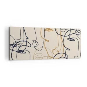 Quadro su tela - Stampe su Tela - Ritratto multiplo - 100x40 cm