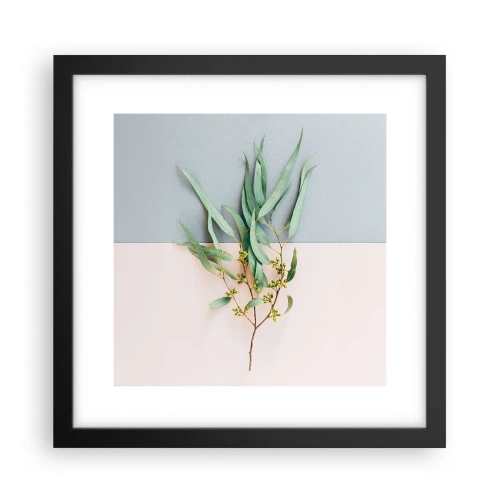Poster in cornice nera - Delicatezza pastello - 30x30 cm