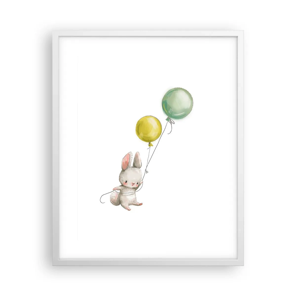 Poster in cornice bianca - Volo anch'io! - 40x50 cm