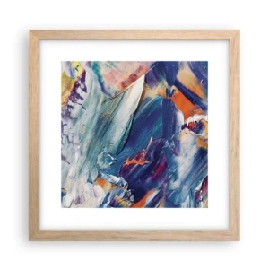 Poster in cornice rovere chiaro - La confusione del colore - 30x30 cm