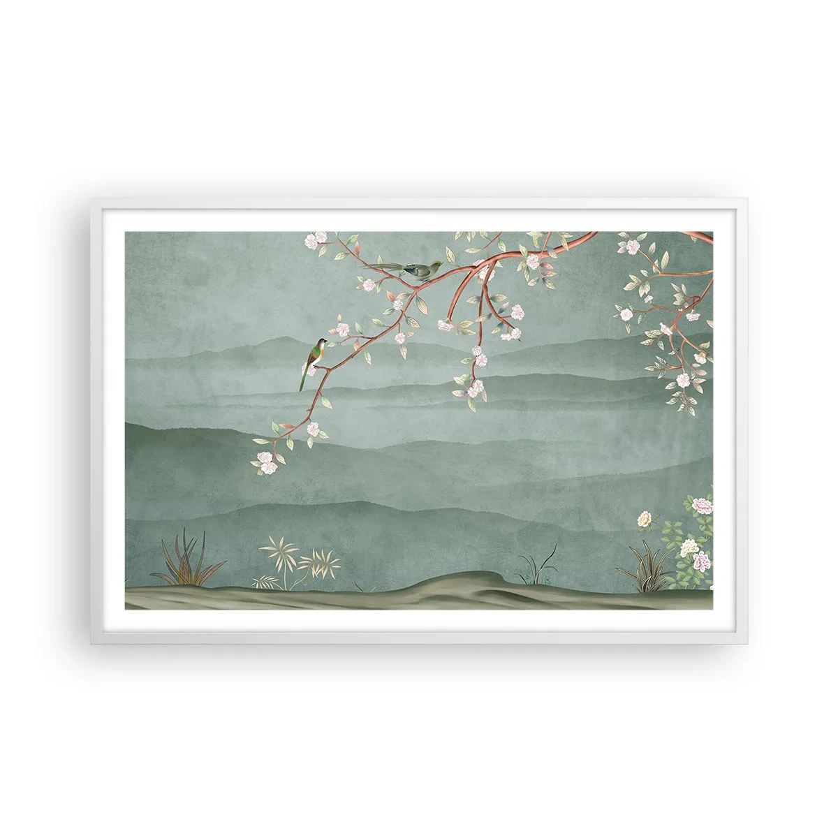 Poster in cornice bianca - Eccoti primavera - 91x61 cm