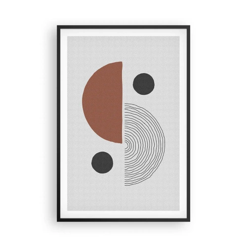 Poster in cornice nera - La perfezione del cerchio - 61x91 cm