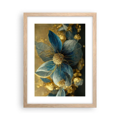 Poster in cornice rovere chiaro - Fiorire d'oro - 30x40 cm