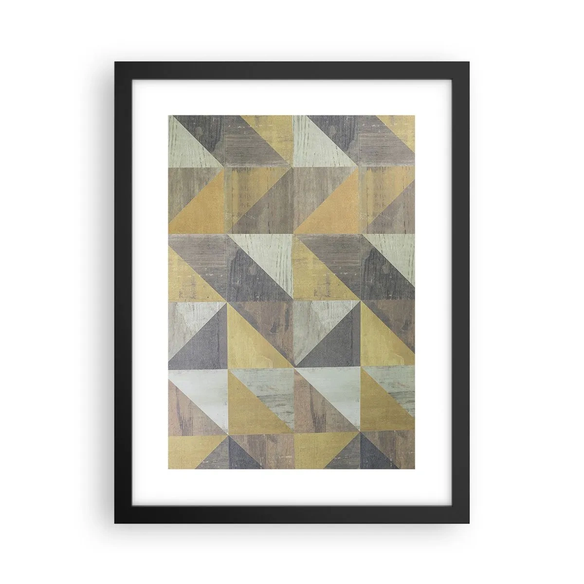 Poster in cornice nera - Secondo i triangoli - 30x40 cm