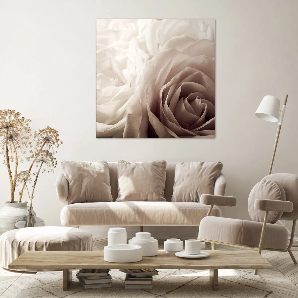 Quadro su tela - Stampe su Tela - Nel cuore della rosa - 60x60 cm
