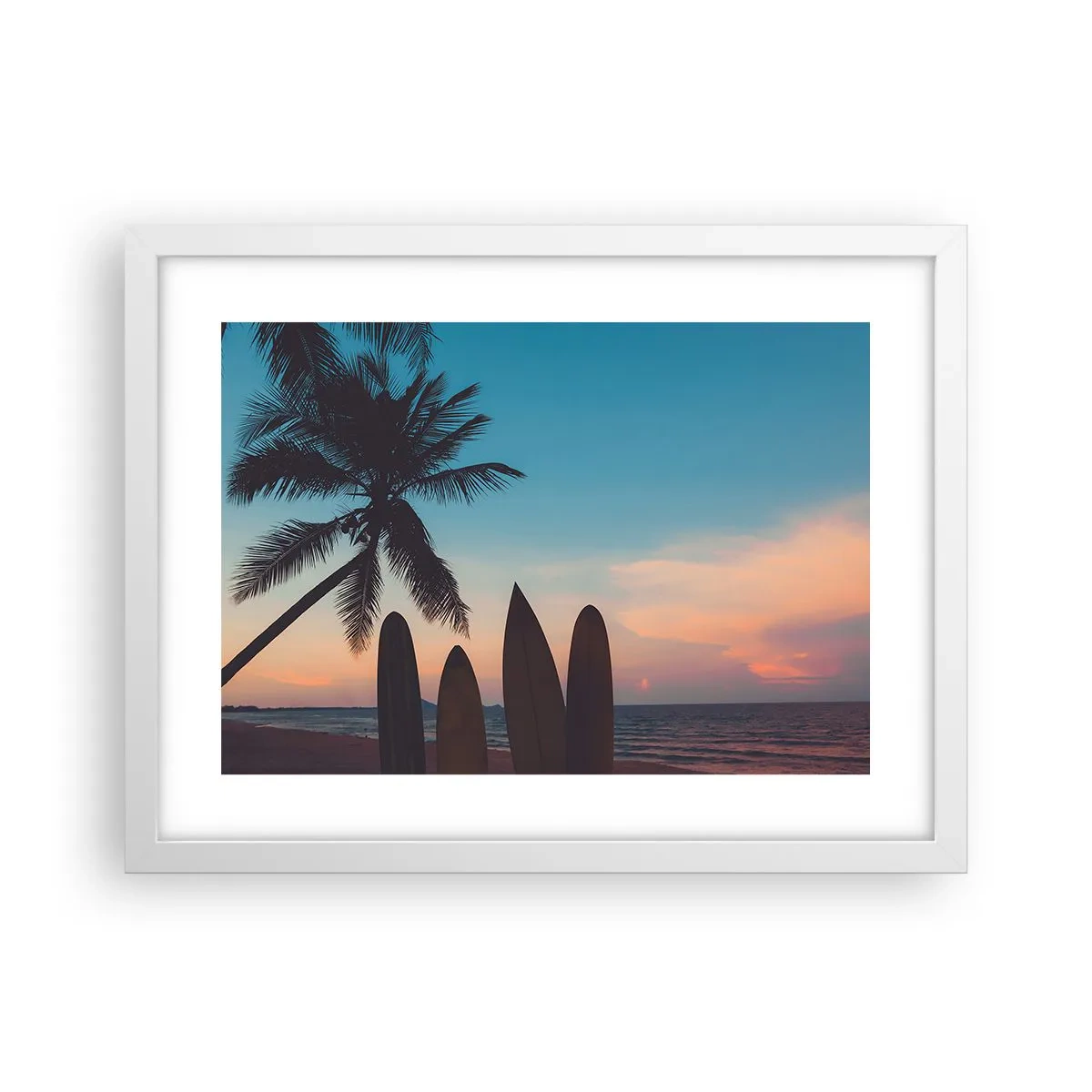 Poster in cornice bianca - Domani anche ci divertiamo - 40x30 cm