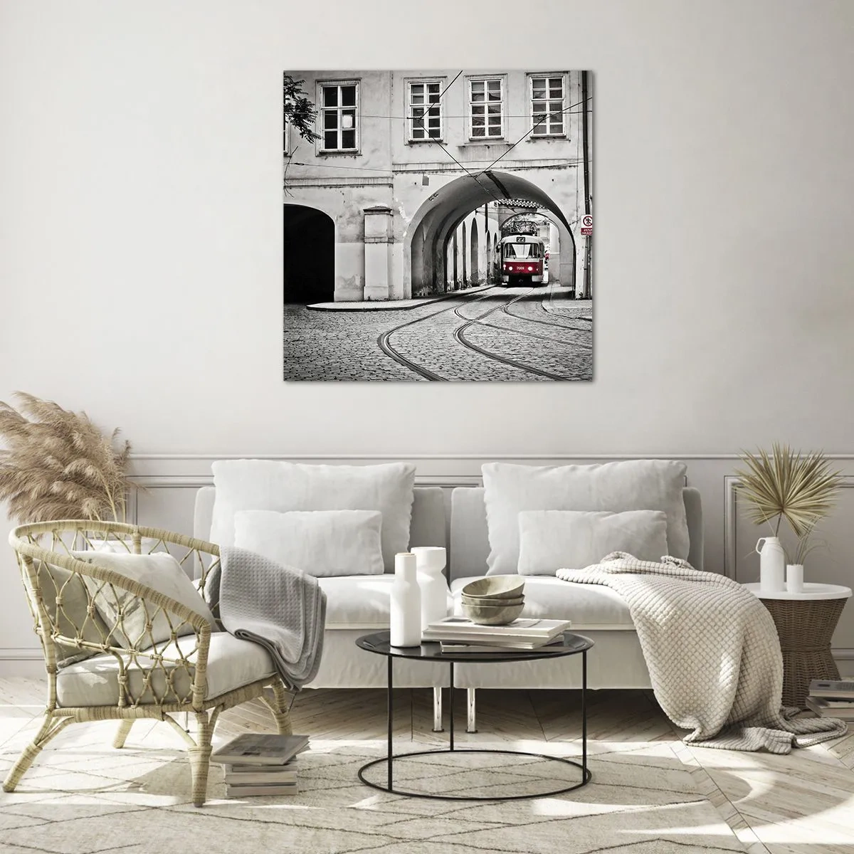 Quadro su vetro - Attraverso il labirinto cittadino - 30x30 cm