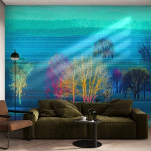 Fotomurali Autoadesivo Deluxe Sticker - Paesaggio pettinato - Paesaggio, foresta, Astrazione - 200x140 cm