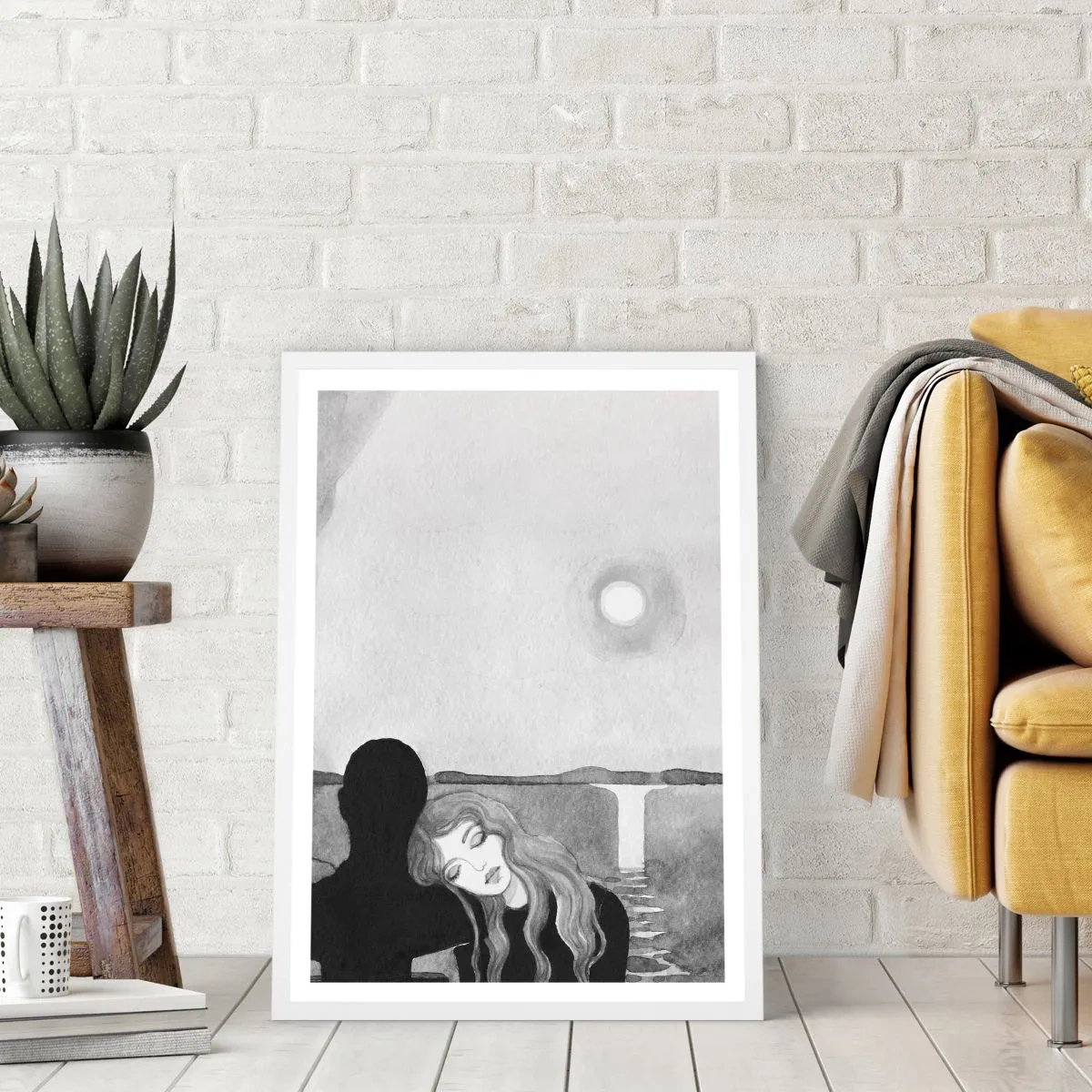 Poster in cornice bianca - Sempre un mistero - 30x40 cm