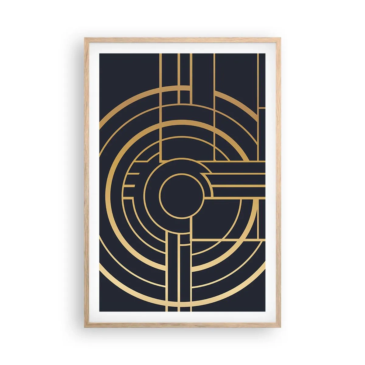 Poster in cornice rovere chiaro - Il giro delle cose - 61x91 cm