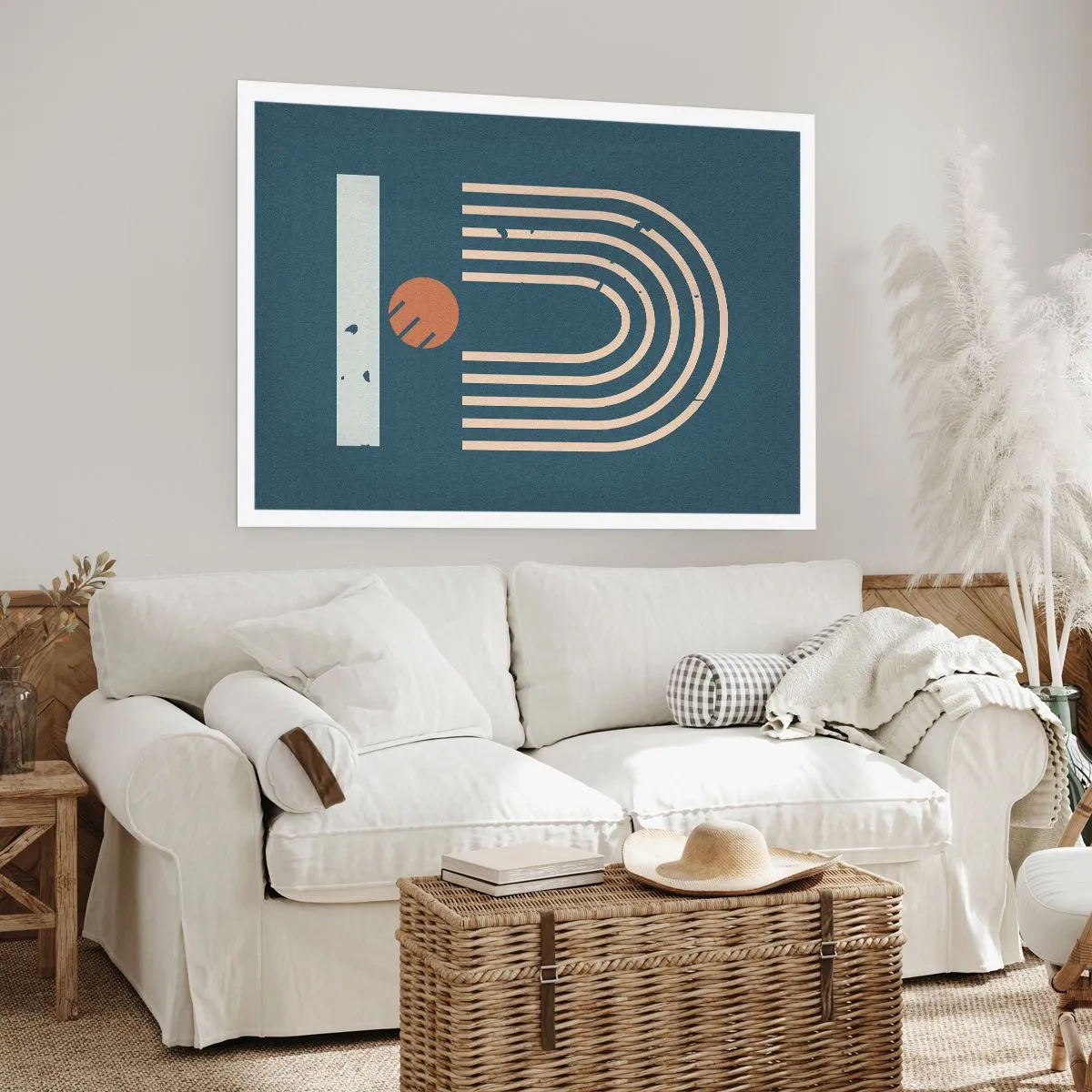 Poster - Geometria in blu - 40x30 cm