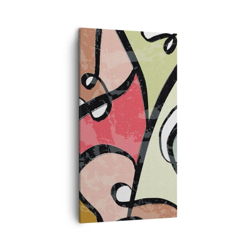 Quadro su tela - Stampe su Tela - Piroette tra i colori - 45x80 cm