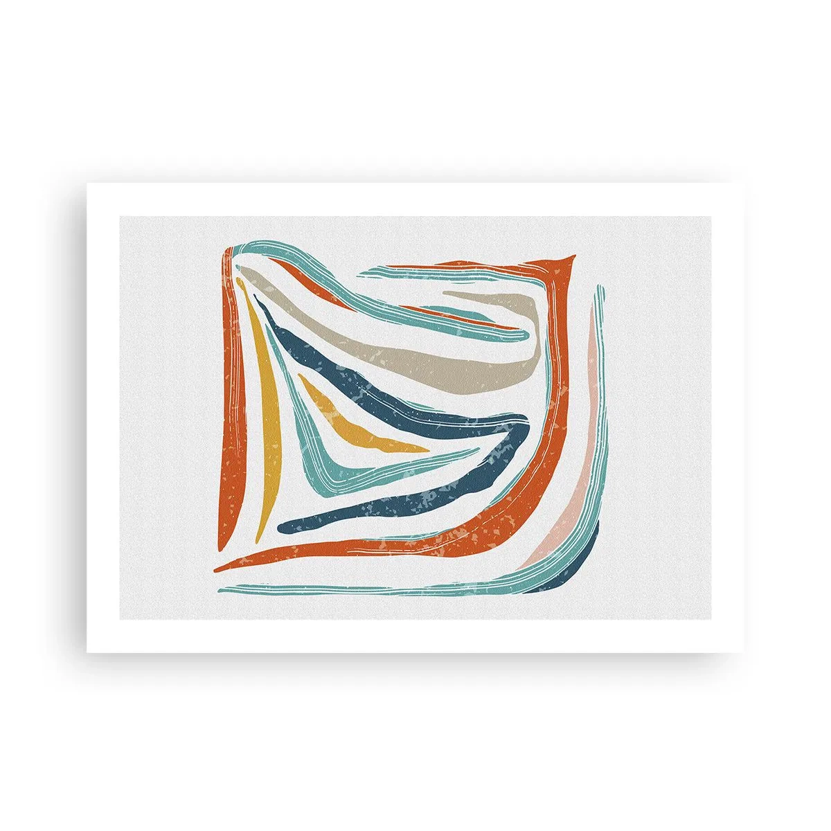 Poster - Astrazione piacevolmente sorridente - 70x50 cm