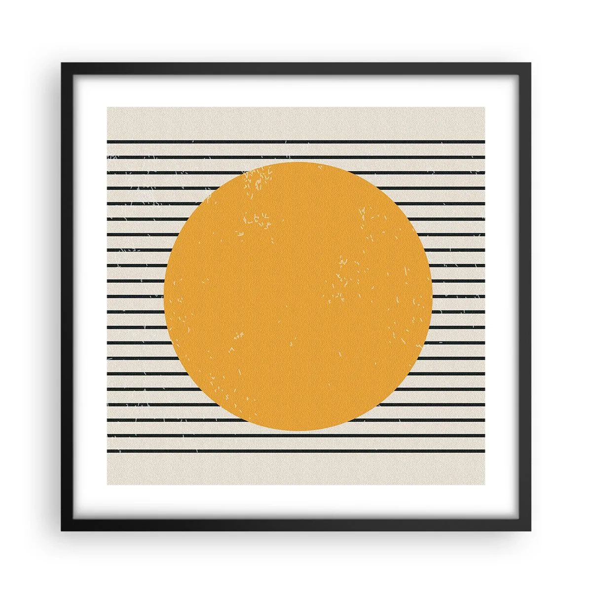 Poster in cornice nera - La forza della semplicità - 50x50 cm