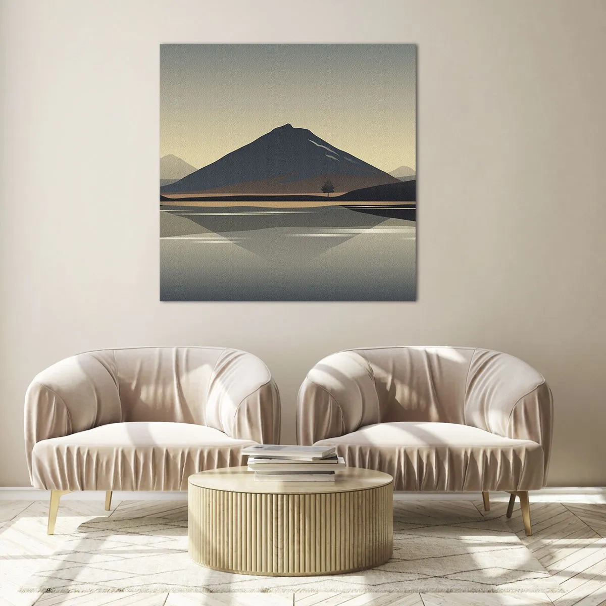 Quadro su vetro - Immagine speculare - 40x40 cm