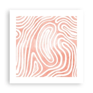 Poster - Nel labirinto di corallo - 40x40 cm