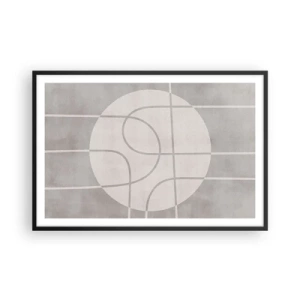 Poster in cornice nera - Tondo e dritto - 91x61 cm