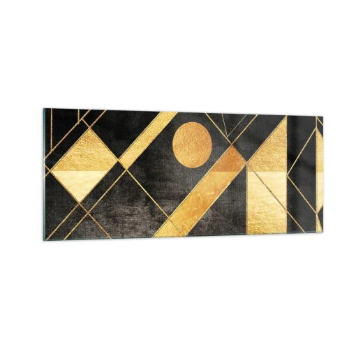 Quadro su vetro - Sole del deserto - 100x40 cm