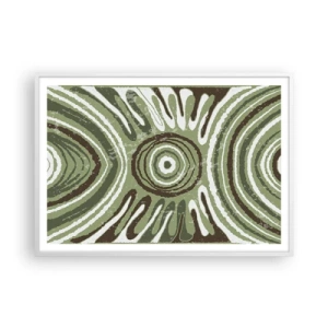 Poster in cornice bianca - Esplosione di emozioni - 100x70 cm