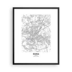 Poster in cornice nera - L'anello romano - 40x50 cm