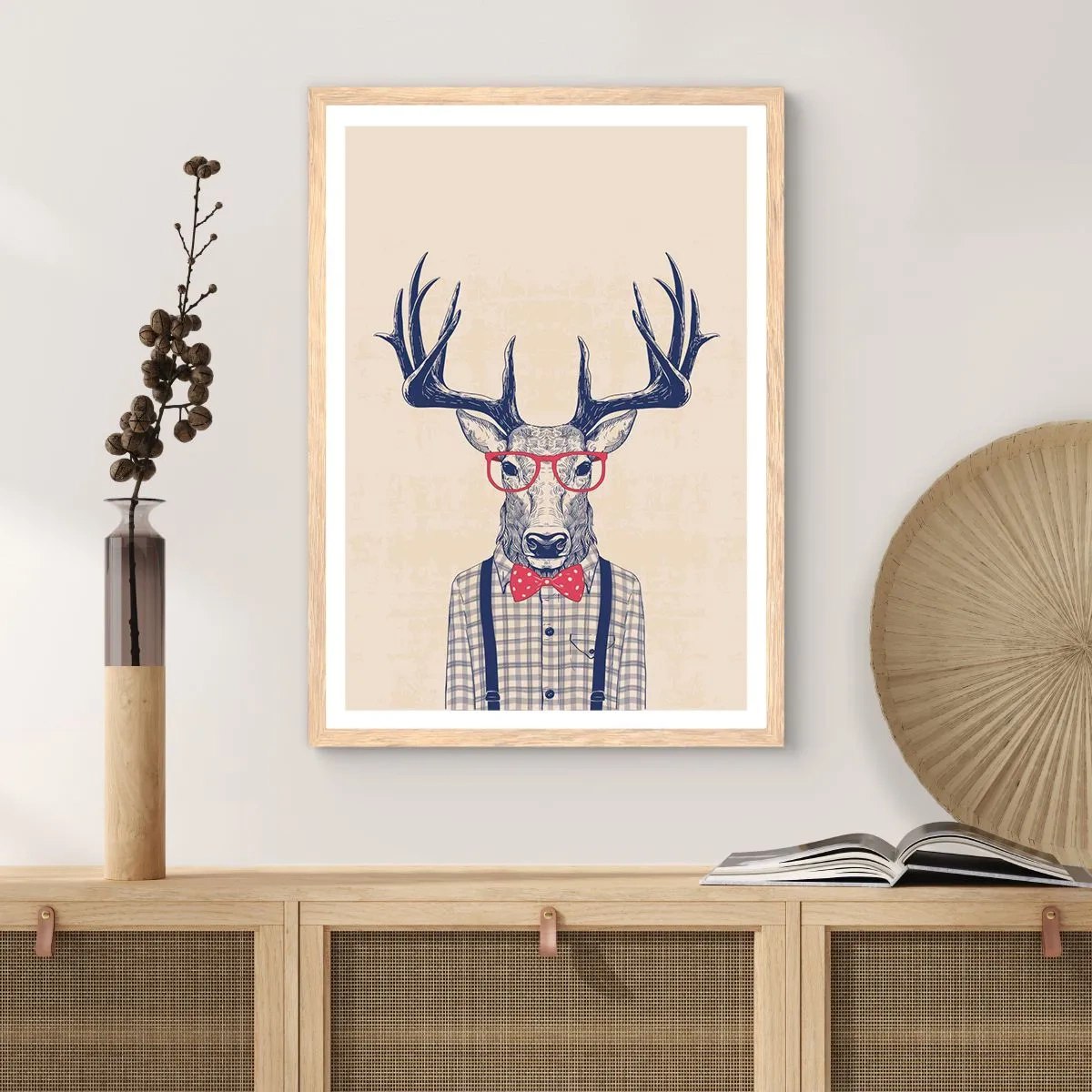 Poster in cornice rovere chiaro - Divertente stravaganza - 61x91 cm