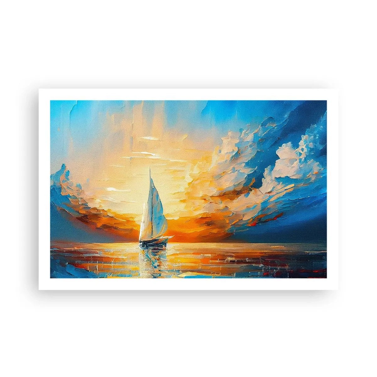 Poster - Navigando nell'oro - 91x61 cm