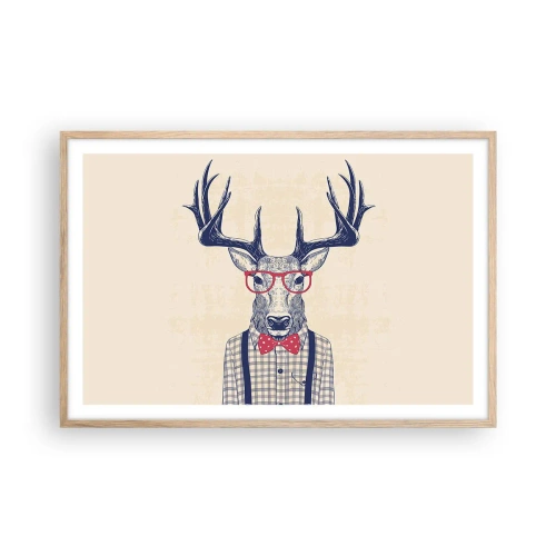 Poster in cornice rovere chiaro - Divertente stravaganza - 91x61 cm