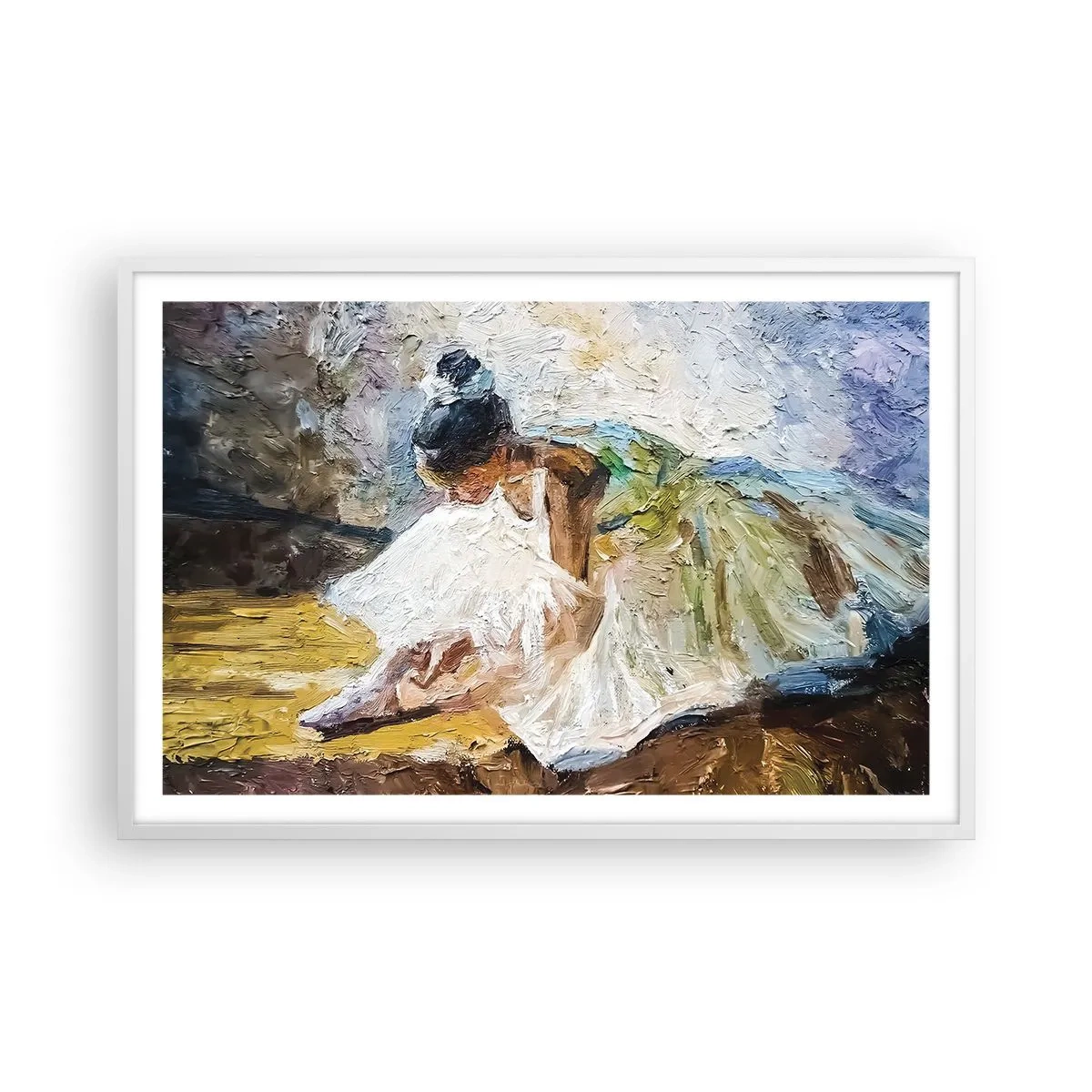 Poster in cornice bianca - Dal quadro di Degas - 91x61 cm