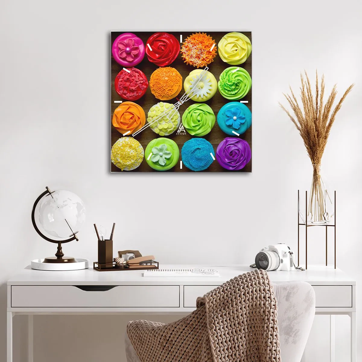 Orologio da parete - Orologio in Vetro - Ognuno è differente, tutti sono buoni - 40x40 cm