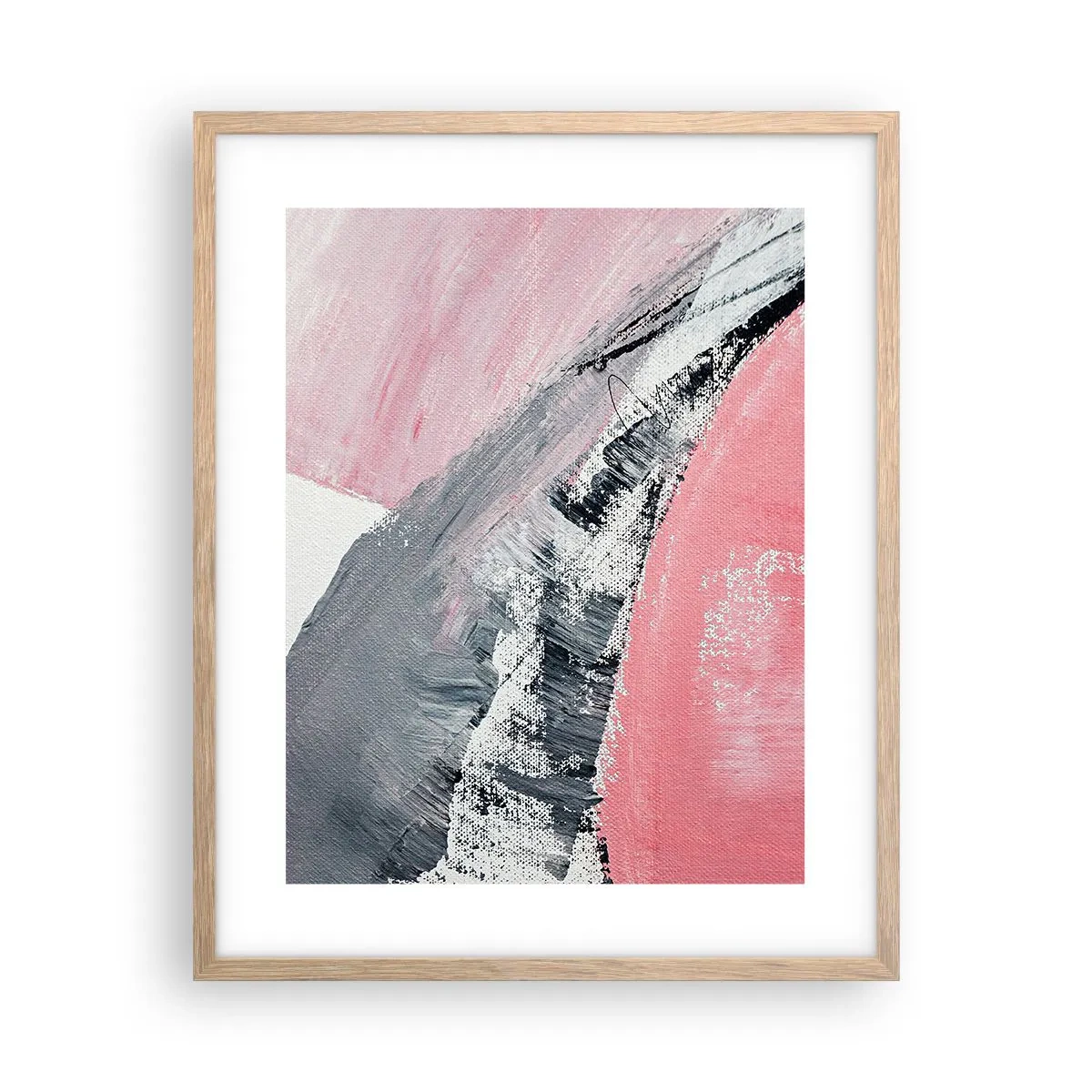 Poster in cornice rovere chiaro - Composizione abbinata - 40x50 cm