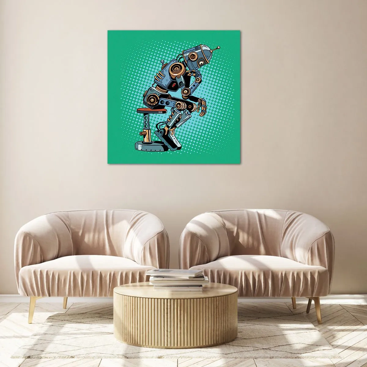 Quadro su vetro - Sull'essenza dell'essere - 70x70 cm