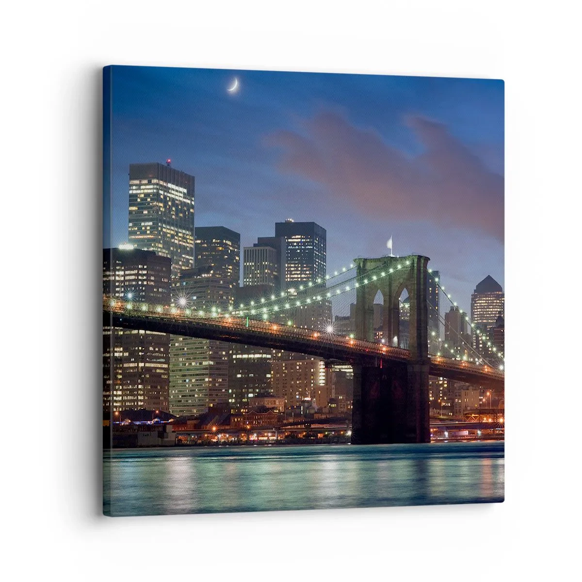 Quadro su tela - Stampe su Tela - Notte illuminata - 30x30 cm