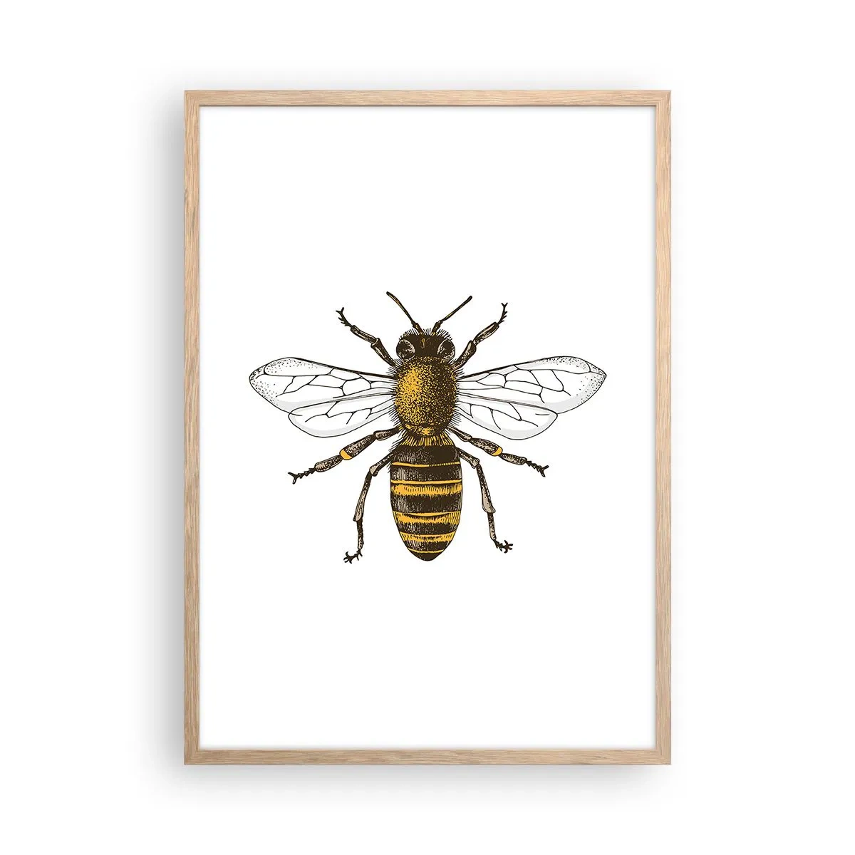 Poster in cornice rovere chiaro - Bella e buona - 50x70 cm