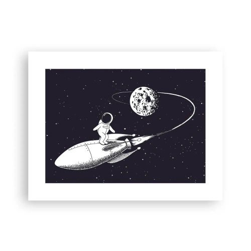 Poster - Surfista spaziale - 40x30 cm