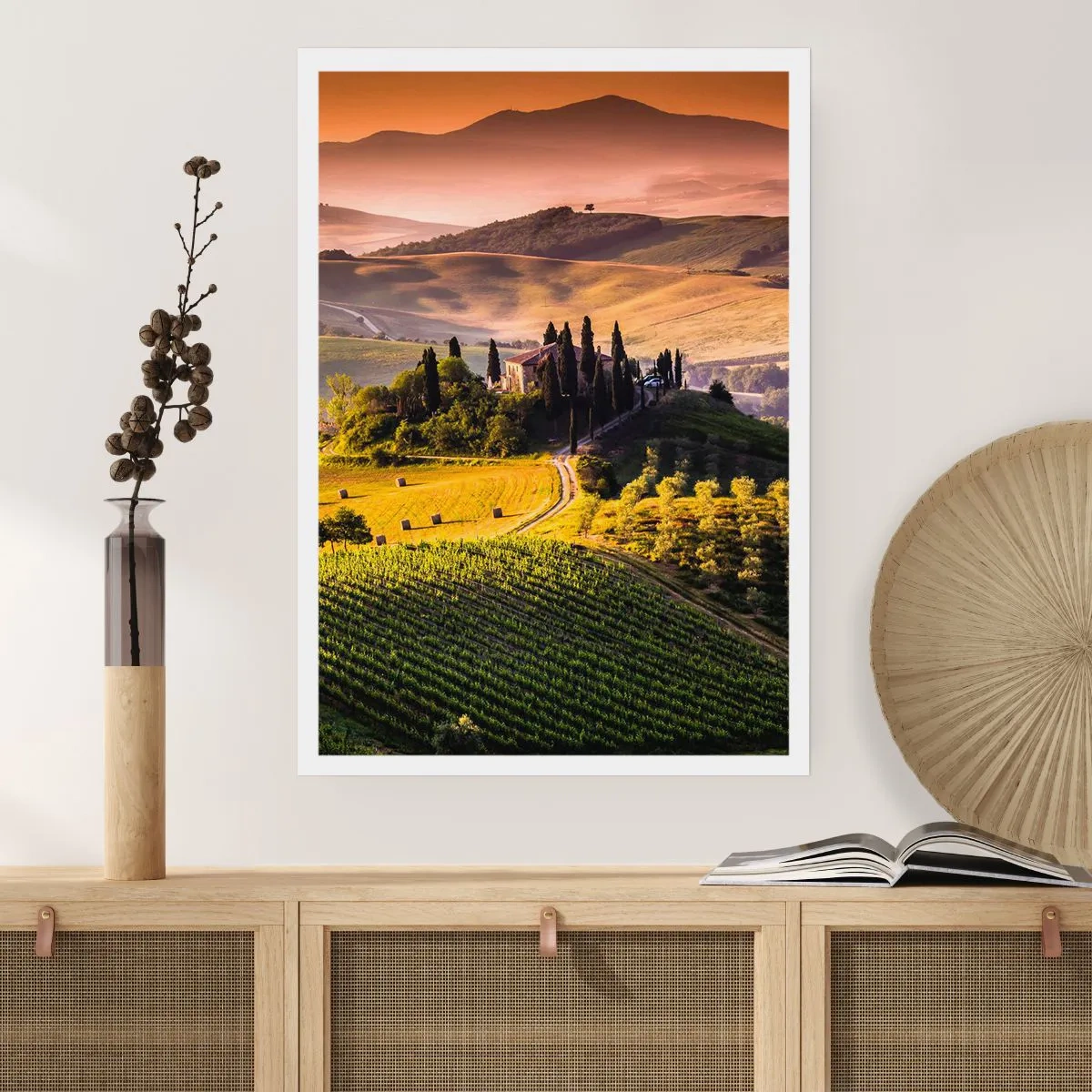 Poster - Arcadia: paesaggio toscano - 40x50 cm