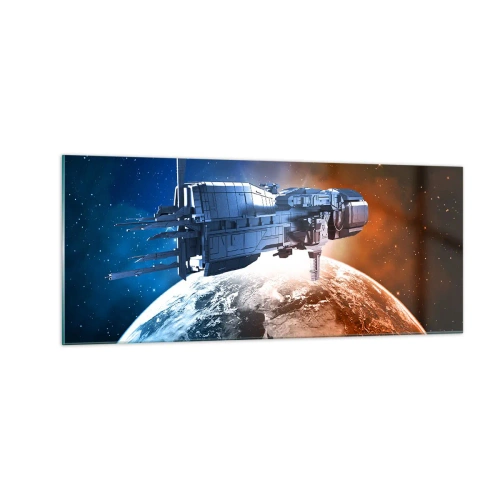 Quadro su vetro - Un attento osservatore - 100x40 cm