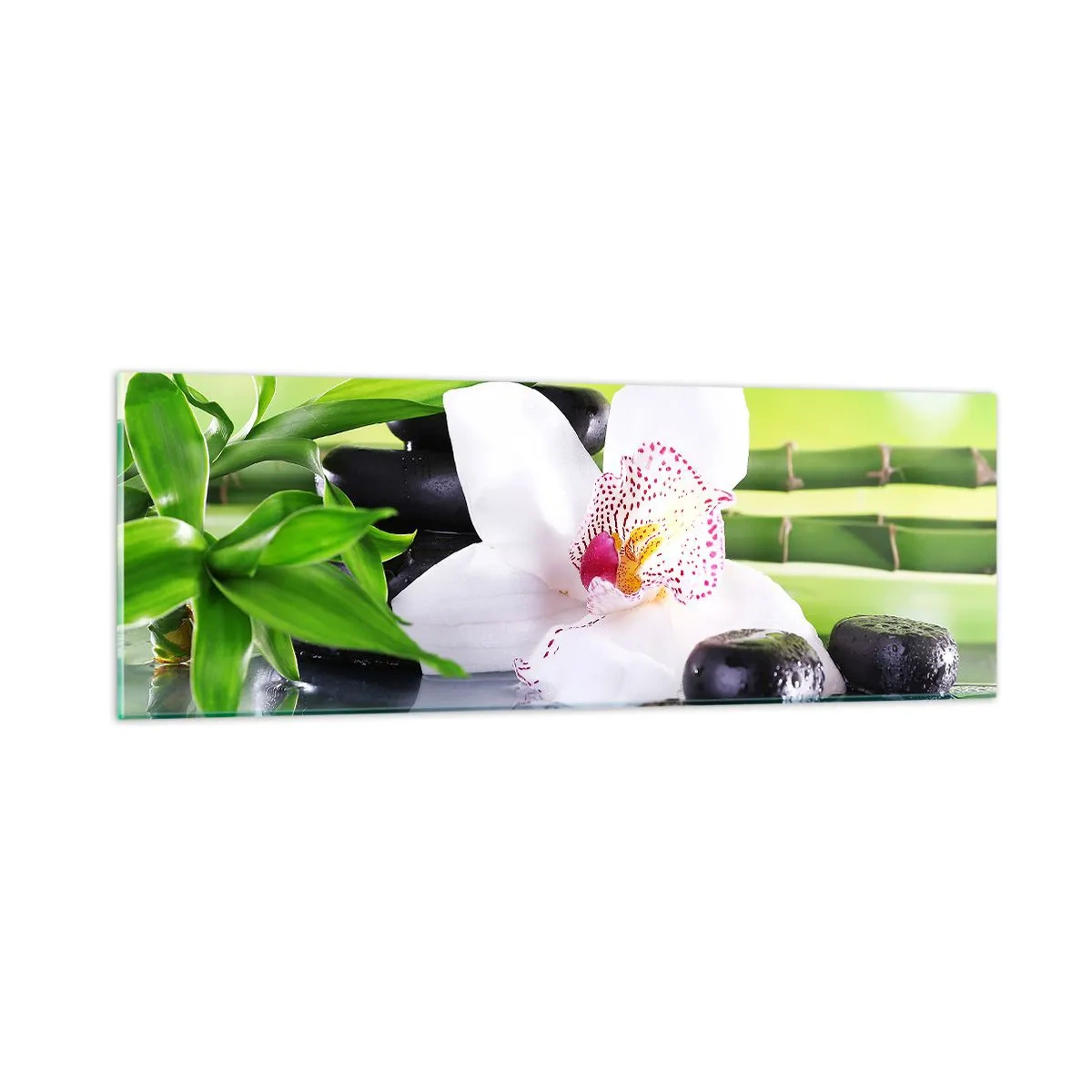 Quadro su vetro - Freschezza rinfrescante - 90x30 cm