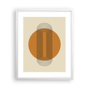 Poster in cornice bianca - Piano perfetto - 40x50 cm