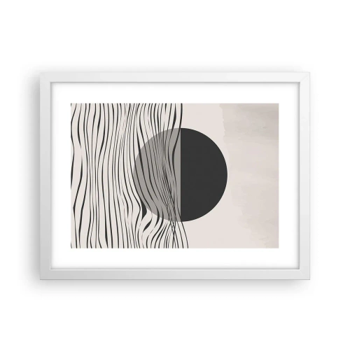 Poster in cornice bianca - Composizione a metà - 40x30 cm