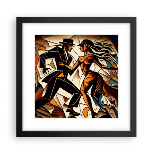 Poster in cornice nera - La danza della passione - 30x30 cm