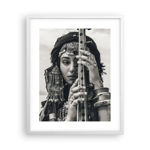 Poster in cornice bianca - La musica dell'oriente - 40x50 cm