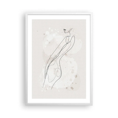 Poster in cornice bianca - Errando con lo sguardo - 50x70 cm