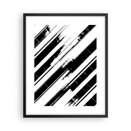Poster in cornice nera - Composizione intensa e dinamica - 40x50 cm